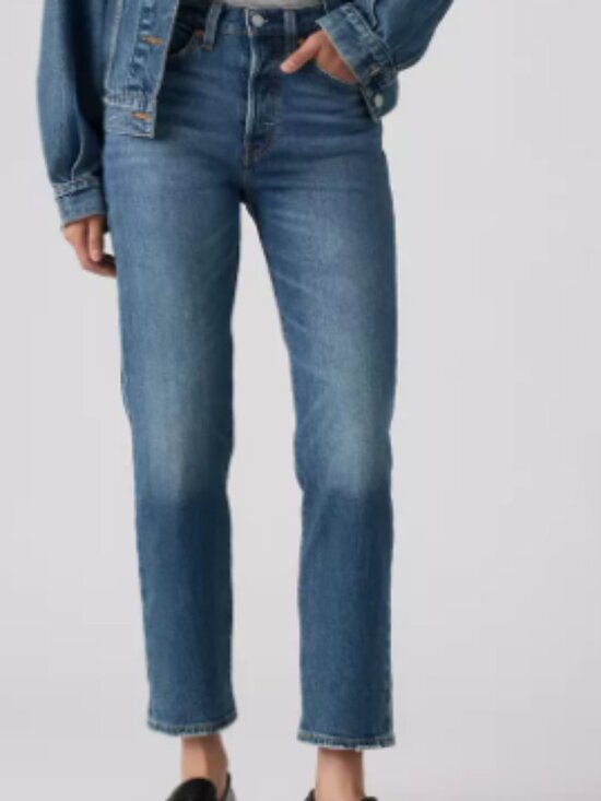 Levi's Denim - Levi's Wedgie Straight Ankle 26 Dark Wash Blue Jean Denim Pants 26x28